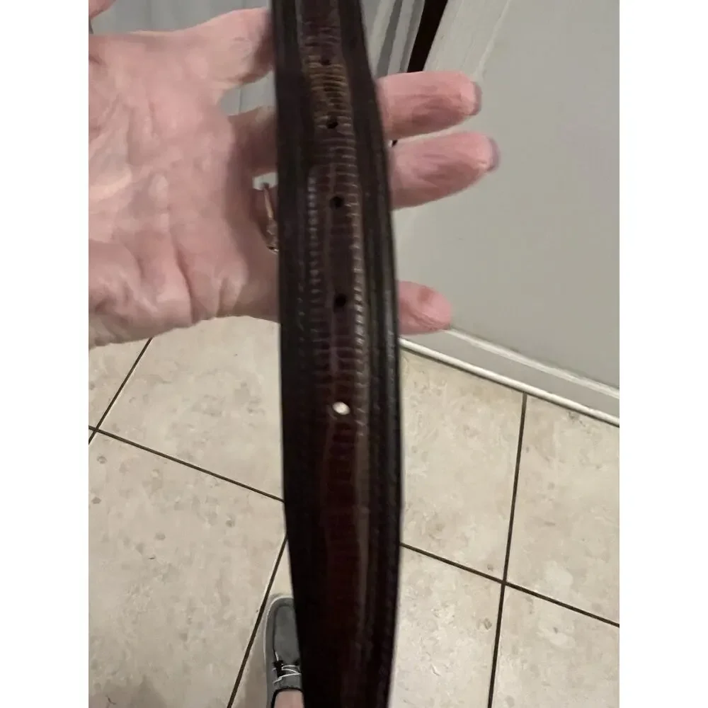 Men’s Brown Leather Belt Sz 48